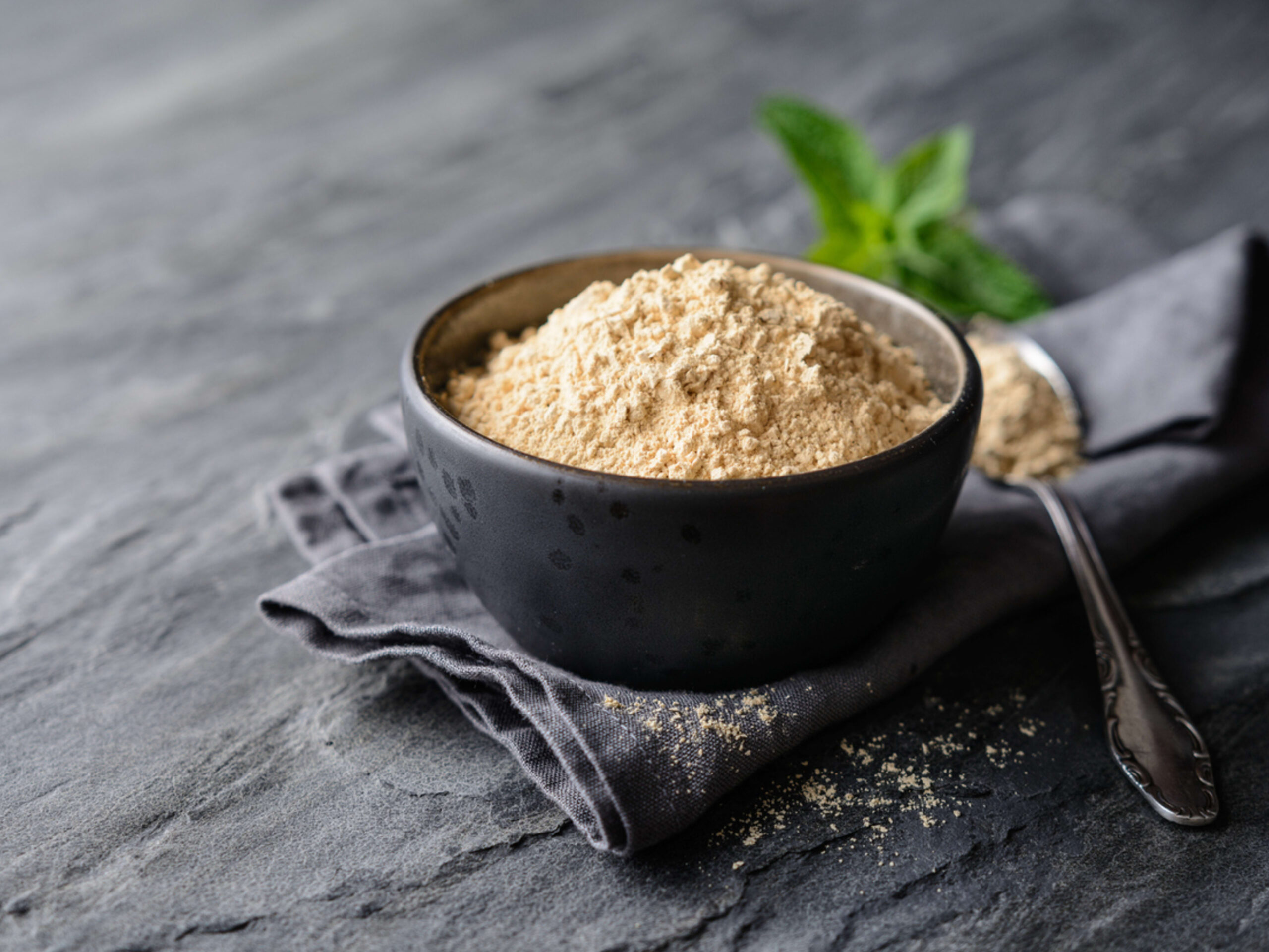 Bright red poppy flower ingredient